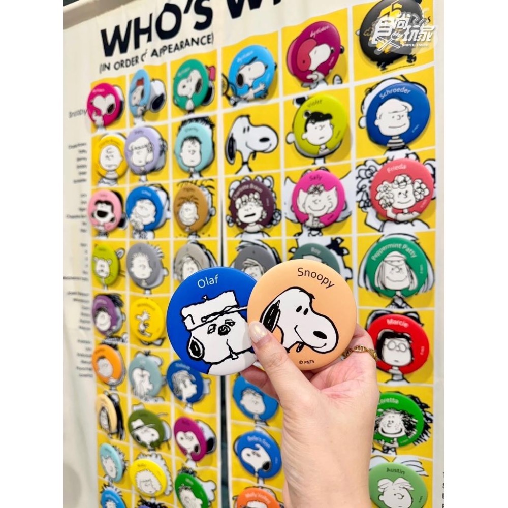 PEANUTS 75 限量徽章別針１入加小卡１張 多達66款  snoopy 史努比 系列-細節圖3