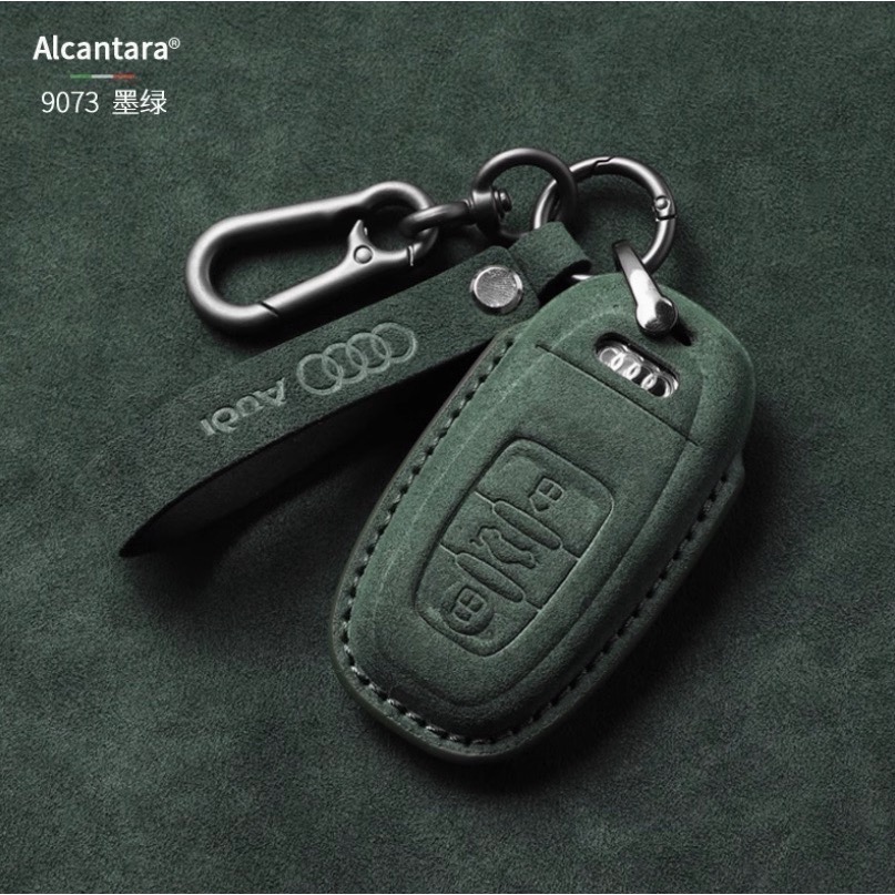 Audi 奧迪  A3 A5 A6 LA7 Q2L Q3 Q5L Q6 Q7 Q8e Alcantara 翻毛皮鑰匙皮套-規格圖9