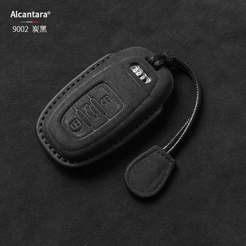 Audi 奧迪  A3 A5 A6 LA7 Q2L Q3 Q5L Q6 Q7 Q8e Alcantara 翻毛皮鑰匙皮套-規格圖9