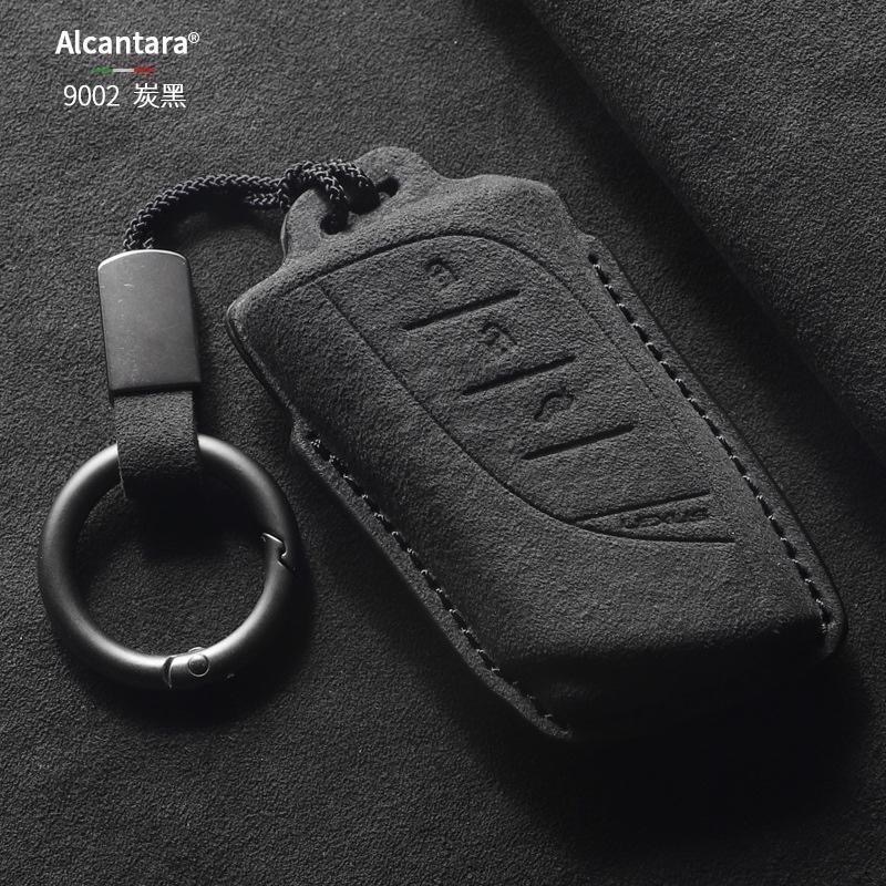 Lexus 雷克薩斯 凌志 ES200 NX300 RS IS GS RX NX Alcantara 進口翻毛皮鑰匙皮套-細節圖4