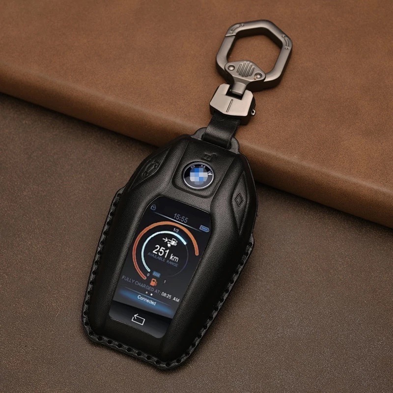 BMW 寶馬 液晶鑰匙套 567系 730Li 740  630 GT 530Le X系列X5x6X7 智能汽車鑰匙皮套-規格圖9