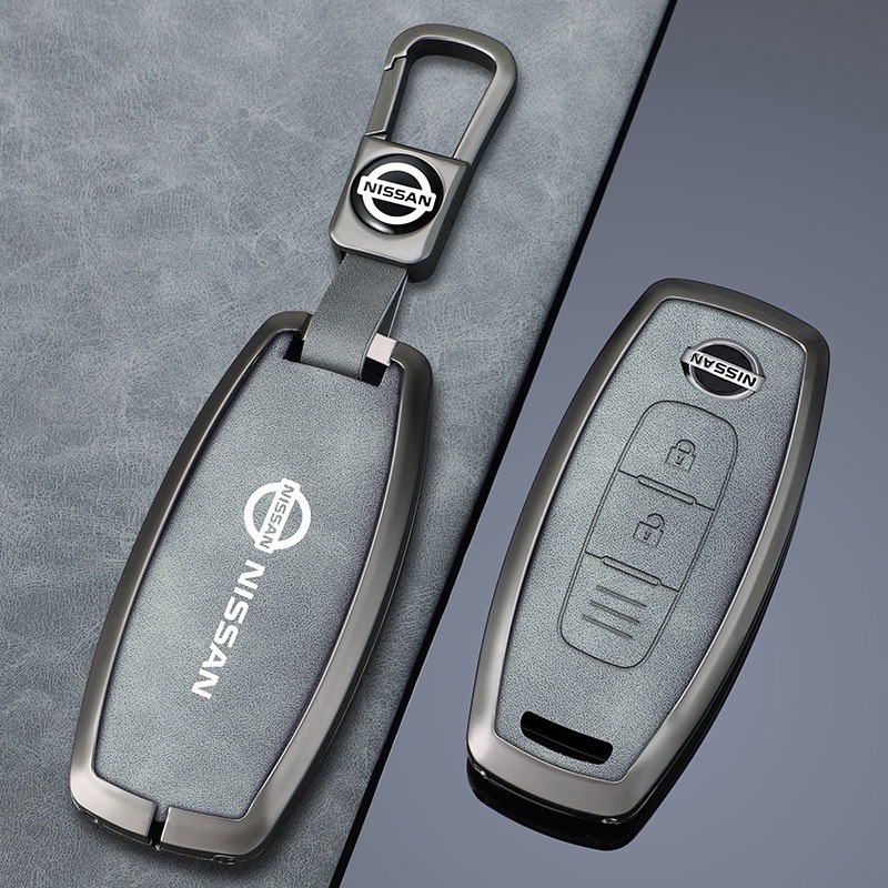 日產 Nissan 鑰匙圈 SENTRA X-TRAIL LIVINA ALTIMA KICKS 鋅合金皮革鑰匙皮套-細節圖3