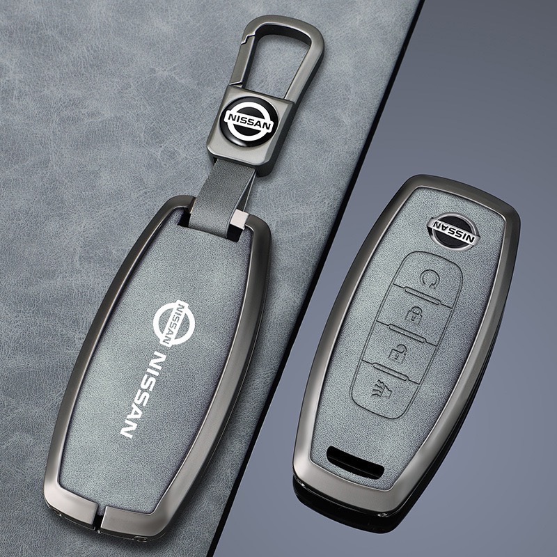 日產 Nissan 鑰匙圈 SENTRA X-TRAIL LIVINA ALTIMA KICKS 鋅合金皮革鑰匙皮套-細節圖4