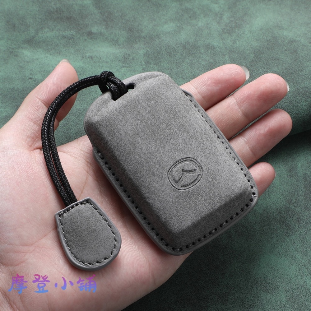 2025 新款 2鍵側邊皮套 馬自達 Mazda 3 CX30 CX50 CX4 CX5 鑰匙套 鑰匙圈 羊巴皮鑰匙皮套-細節圖6