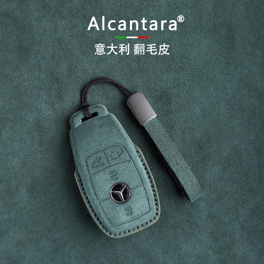 2024-2026 BENZ 賓士 V‑Class V250d  V220d Alcantara 鑰匙皮套-細節圖5