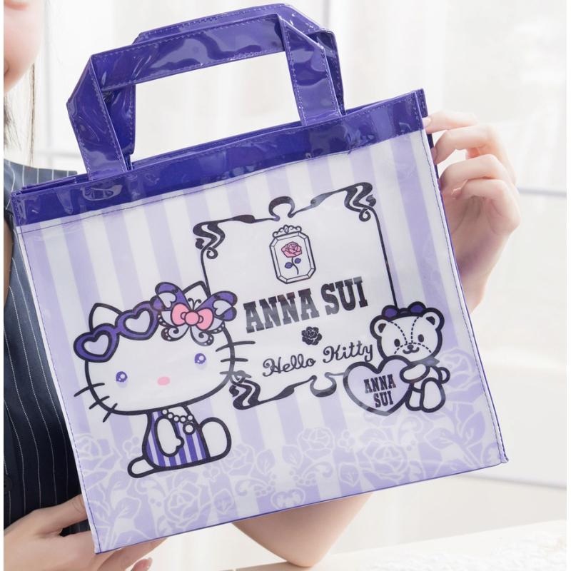 7-11「ANNA SUI x 三麗鷗」Hello Kitty 大耳狗 飲料提袋-細節圖2