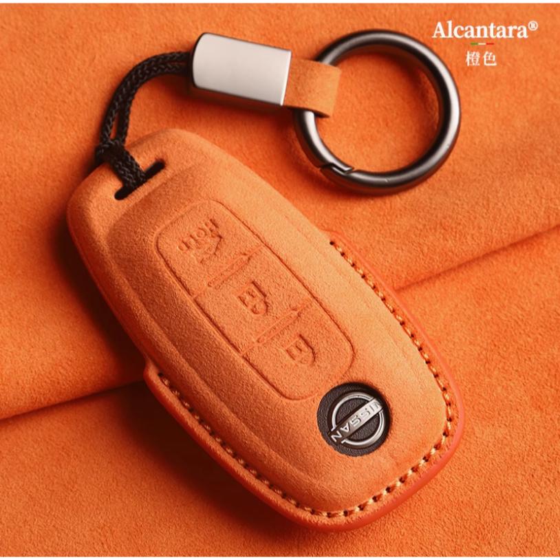 日產 Nissan SENTRA X-TRAIL ALTIMA KICKS  Alcantara 鑰匙皮套-細節圖5