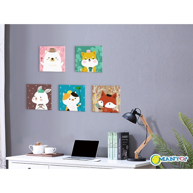 文青柴柴｜MANTO創意數字油畫(4040)-細節圖3