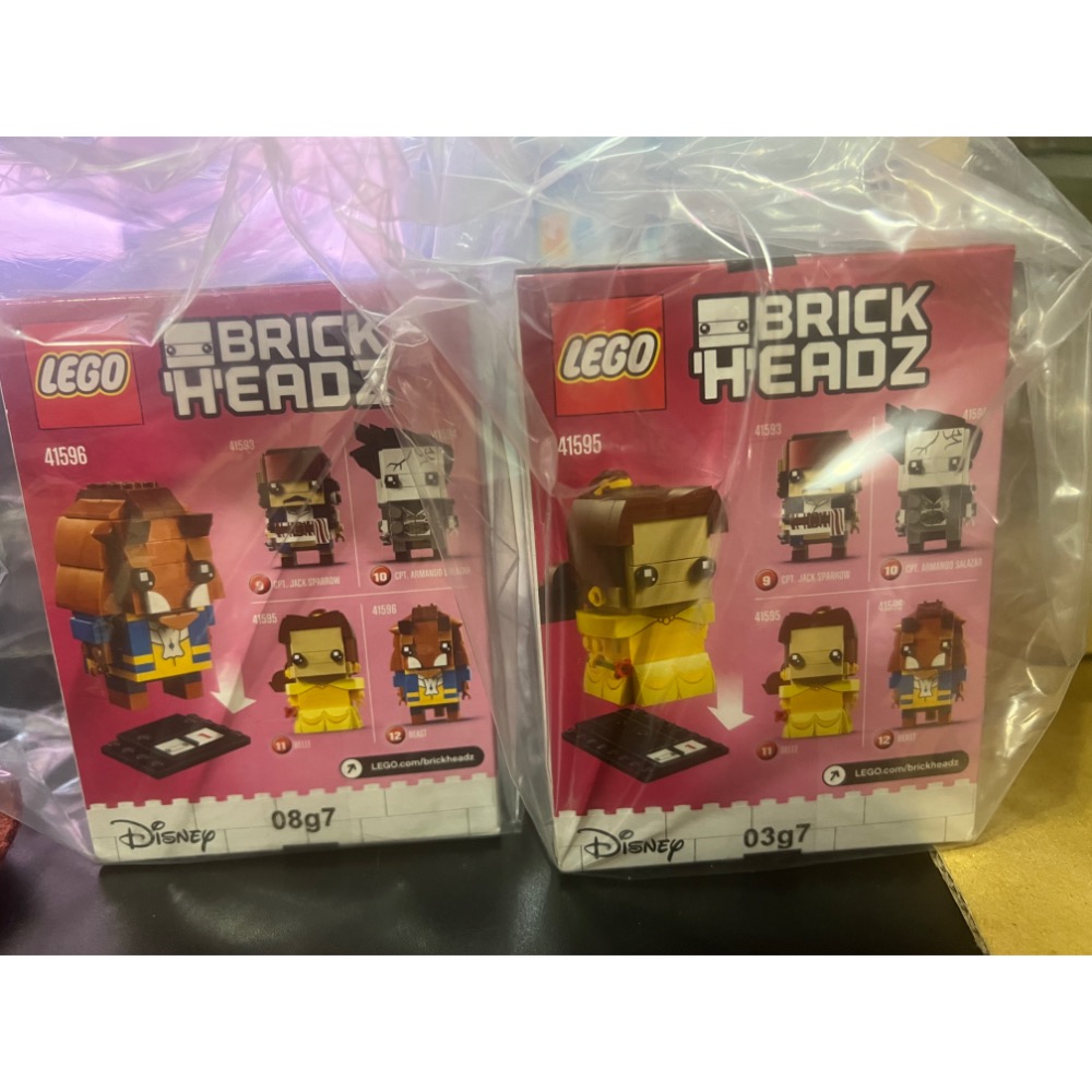 樂高 41565 41596 美女與野獸 brickheadz 合售 迪士尼 LEGO Disney-細節圖2