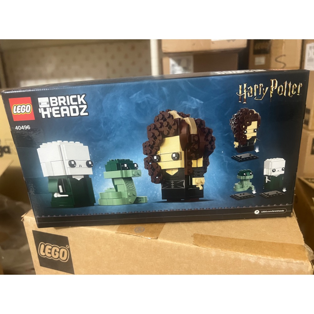 ￼樂高 40496 佛地魔 納吉尼 貝拉 大頭公仔 哈利波特 LEGO Harry Potter brickheadz-細節圖2