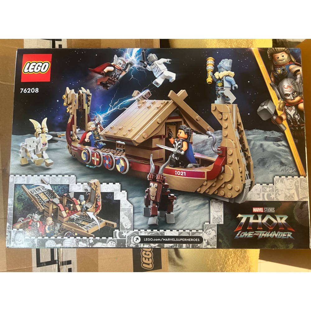 ￼樂高76208 超級英雄 雷神索爾 愛與雷霆 山羊戰船 人偶 LEGO marvel 漫威 電影 正版-細節圖2