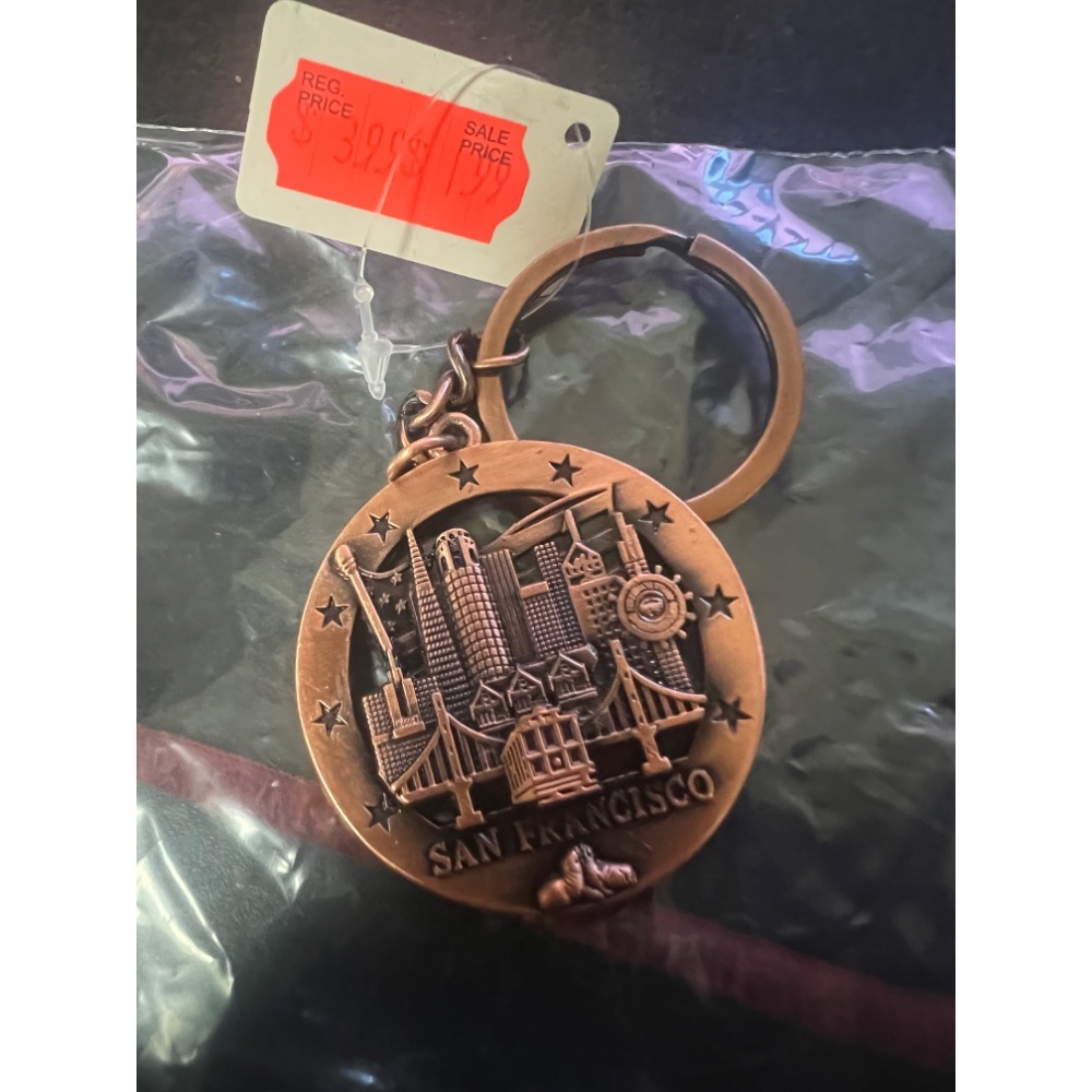￼美國州 舊金山 帶回 鑰匙圈 城市 舊金山大橋-細節圖2