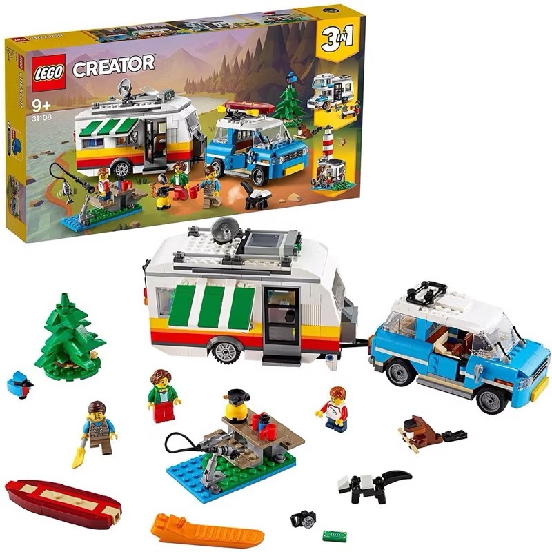 樂高 LEGO 31108 家庭假期 露營車 創意系列 百變 3合1 人偶 creator-細節圖2