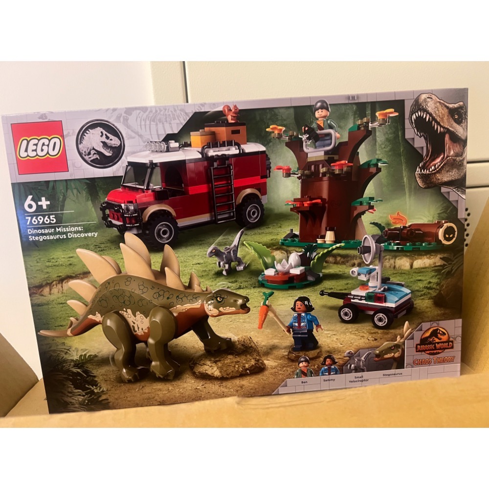 樂高 76965 76957 76958 侏儸紀公園 迅猛龍 劍龍  Jurassic Park 恐龍 人偶 正版-規格圖5