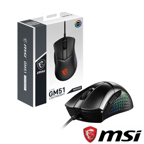 MSI CLUTCH GM51 LIGHTWEIGHT 超輕量電競滑鼠