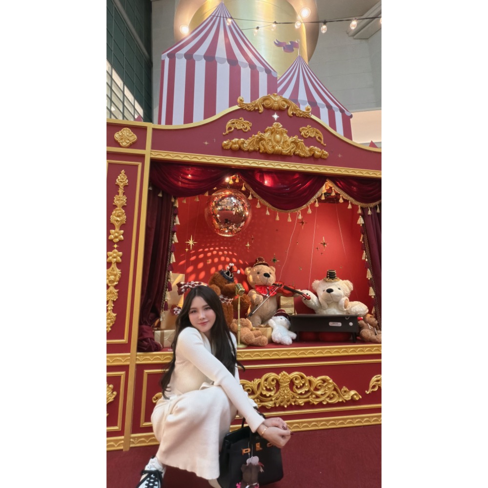 白月光千金針織綁帶洋裝-細節圖2