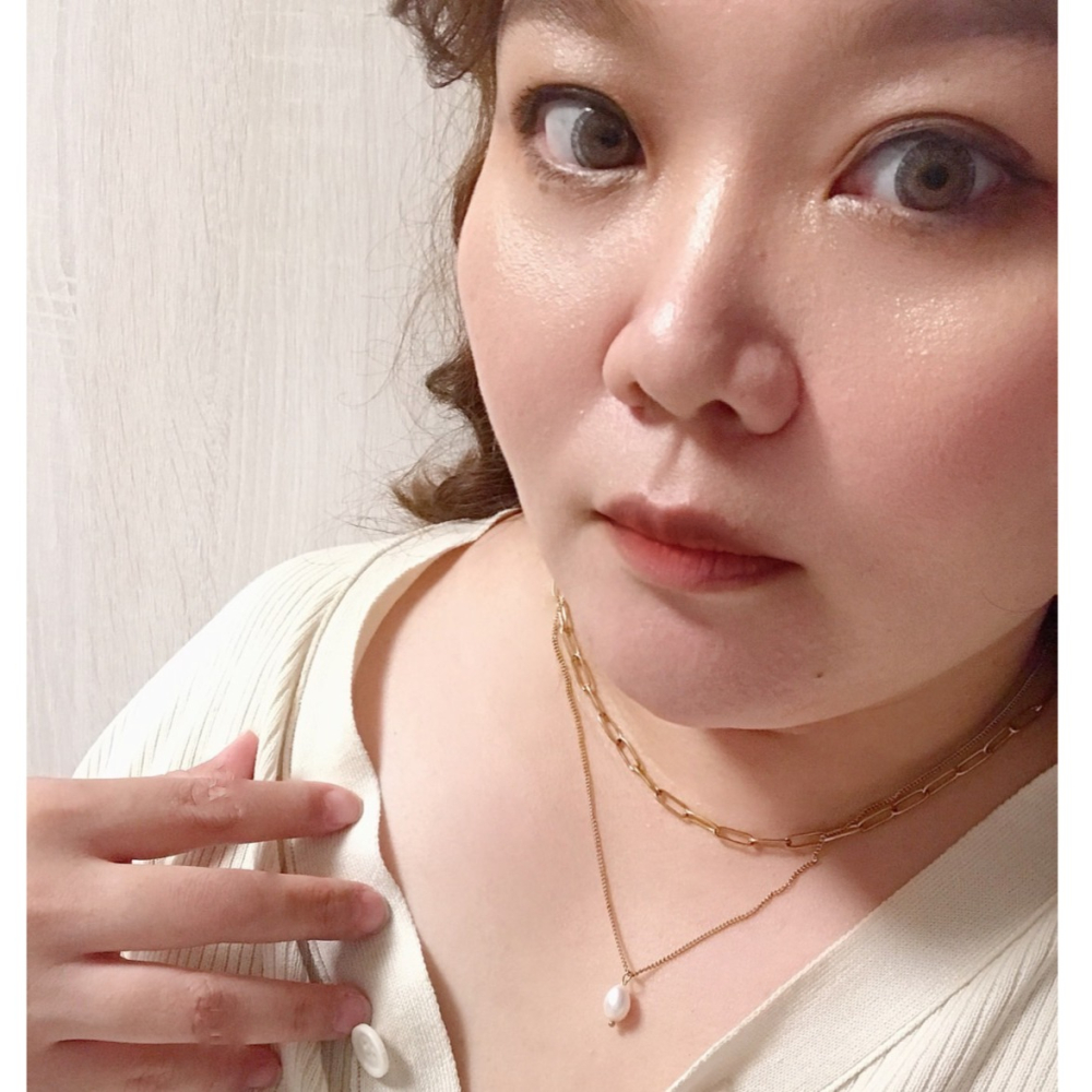 N-26少女珍珠心雙層項鍊(棉花糖友善可加長鍊)-細節圖3