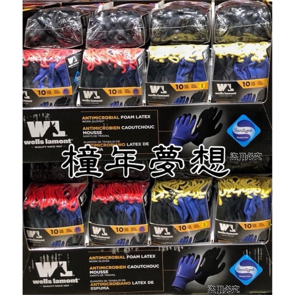 【橦年夢想】Costco 好市多 Wells Lamont 美國尺寸工作手套10入裝、美國尺寸、1600320、乳膠手套 - 橦年夢想 ...
