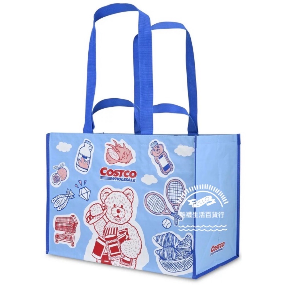 【橦年夢想百貨】好市多COSTCO KeepCool 彩繪大熊特大購物袋（#349350）環保袋/旅行袋/搬家必備-細節圖3