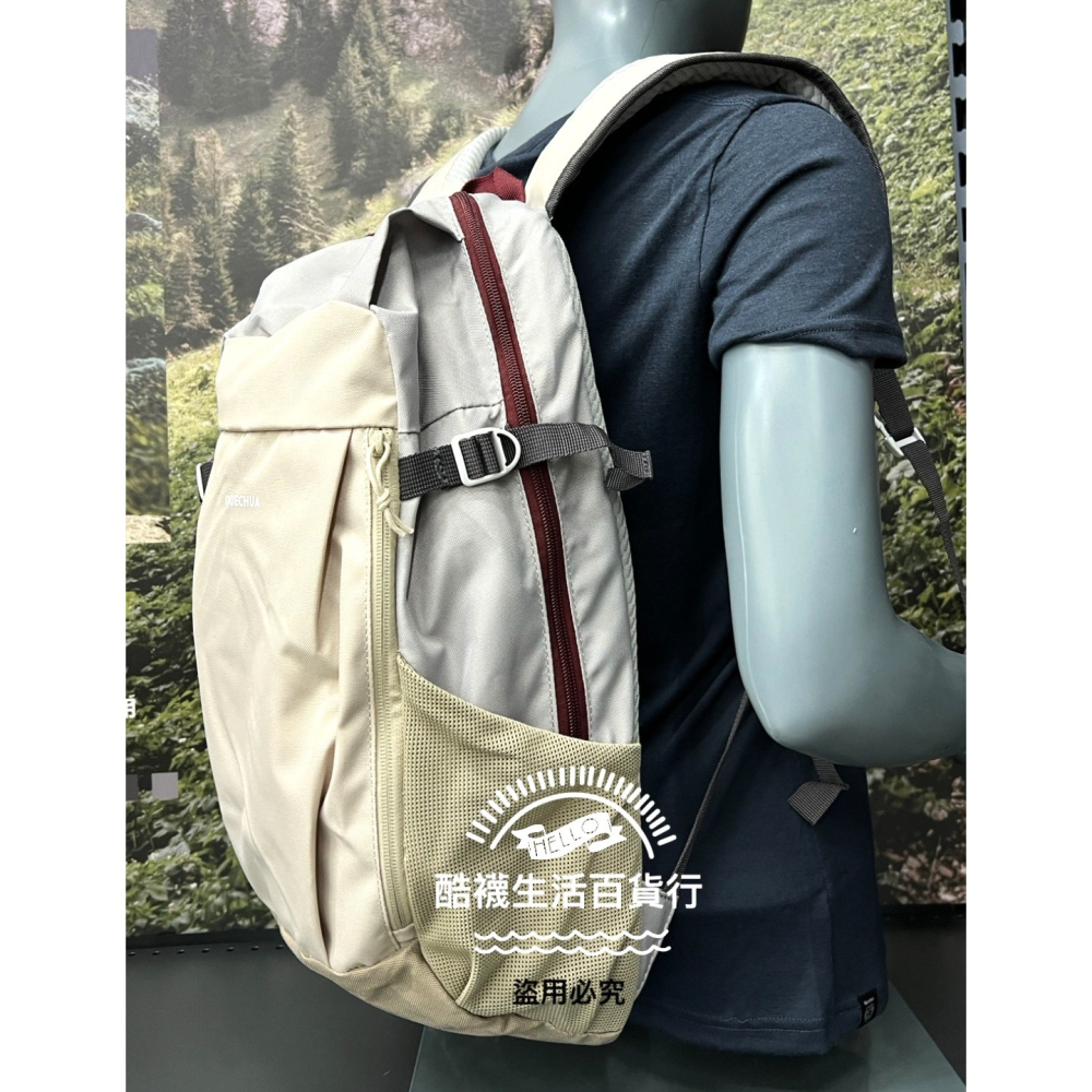 【橦年夢想百貨行】 20L登山健行休閒多隔層背包 QUECHUA、後背包、運動背包、登山用品、20L 登山健行背包-細節圖2