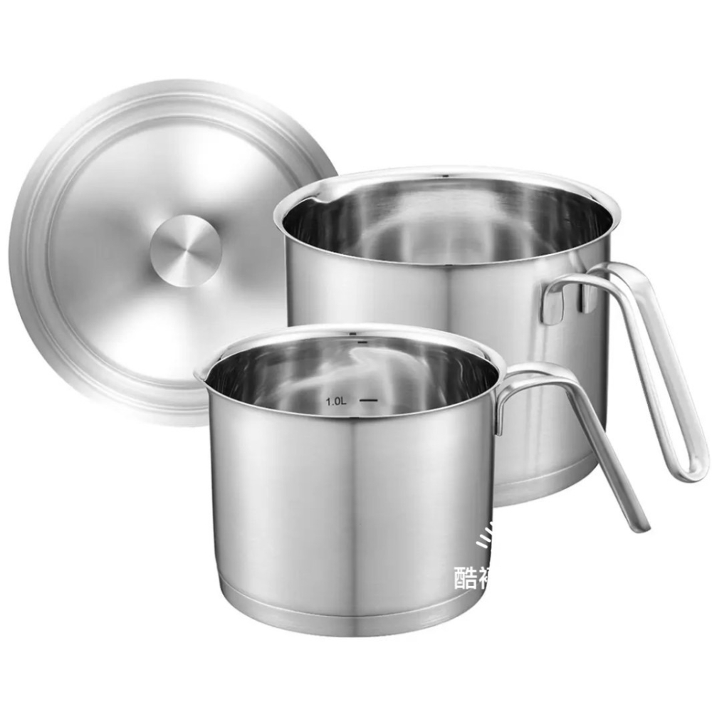 【橦年夢想百貨行】 好市多宅配 Cookever 不鏽鋼單柄湯鍋 含蓋 3件組、#668261、餐廚用品-細節圖2