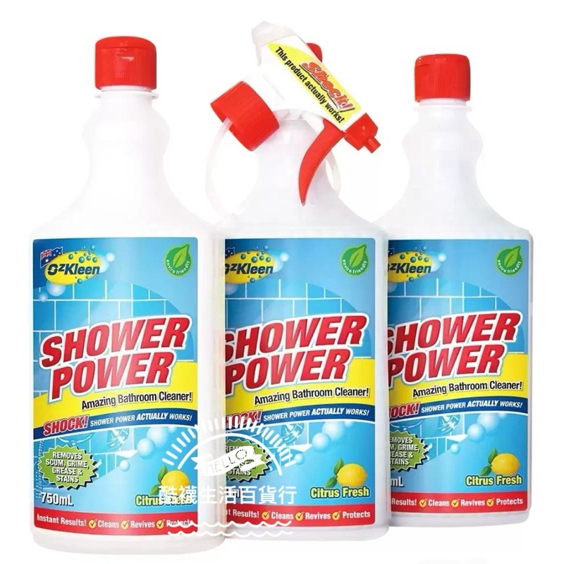 【橦年夢想百貨行】好市多直送 Ozkleen 浴廁淋浴間清潔劑 清新柑橘香 750毫升 X 3入 #112384清潔用品-細節圖2