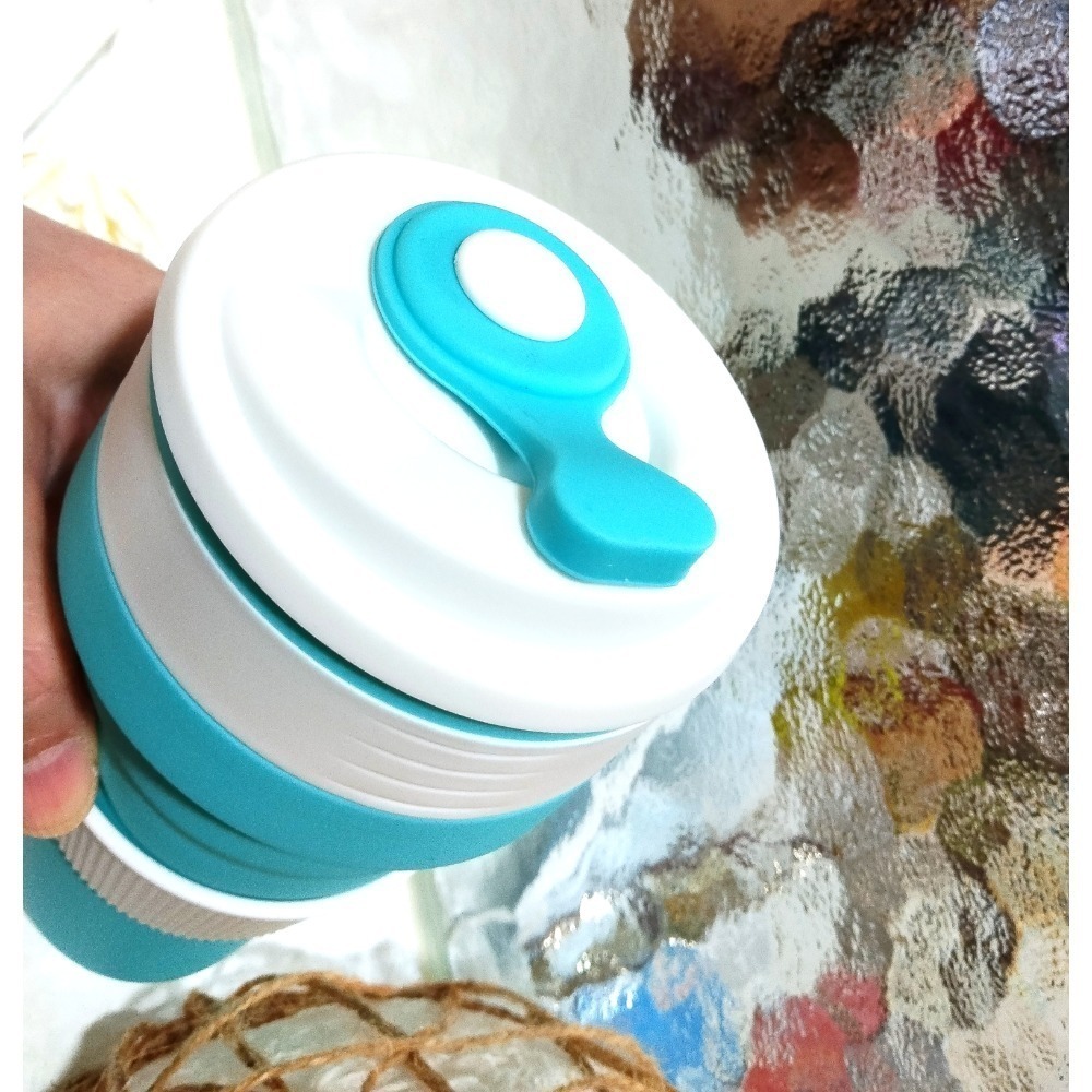 耐高溫 可折疊 矽膠咖啡杯 直飲杯 含杯套-細節圖4