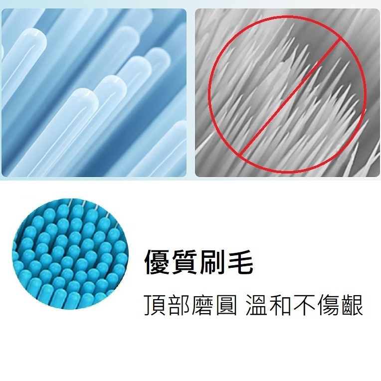 米家聲波電動牙刷 電動牙刷刷頭 小米電動牙刷 替換刷頭 T300 T500 T700刷頭T301 T302 T501刷頭-細節圖6