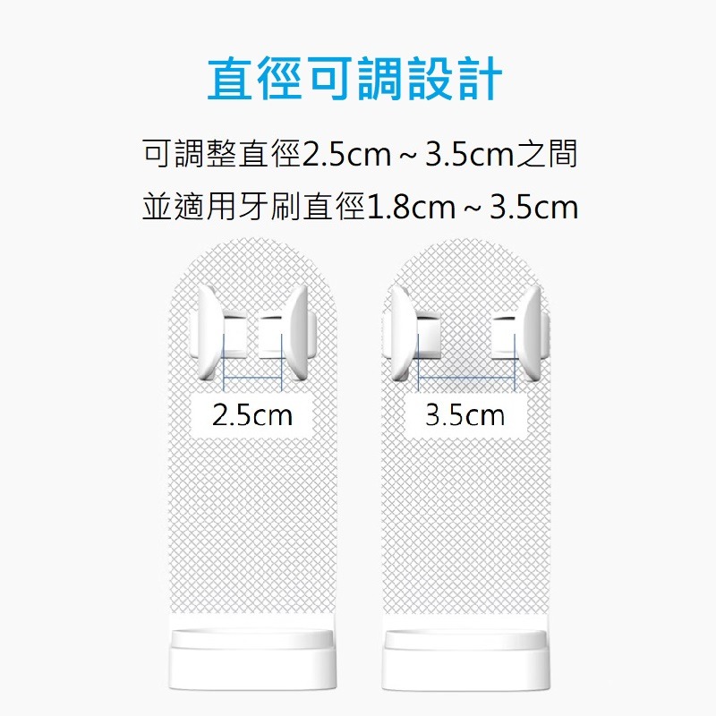 電動牙刷置放架 電動牙刷架 牙刷架 牙刷置物架 電動牙刷支架 牙刷壁掛 無痕牙刷架 免打孔 牙刷收納-細節圖4