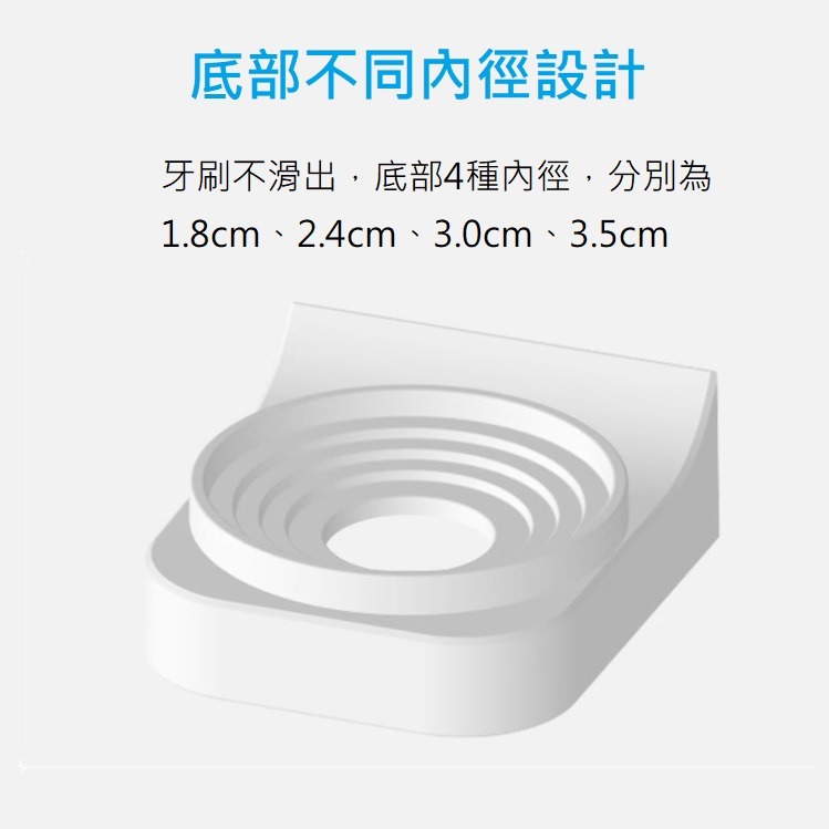 電動牙刷置放架 電動牙刷架 牙刷架 牙刷置物架 電動牙刷支架 牙刷壁掛 無痕牙刷架 免打孔 牙刷收納-細節圖5