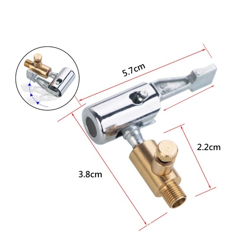 打氣機轉接頭 按壓式打氣機轉接頭 可放氣打氣機接頭 車用打氣機配件 小米打氣機 米其林打氣機可用-細節圖6