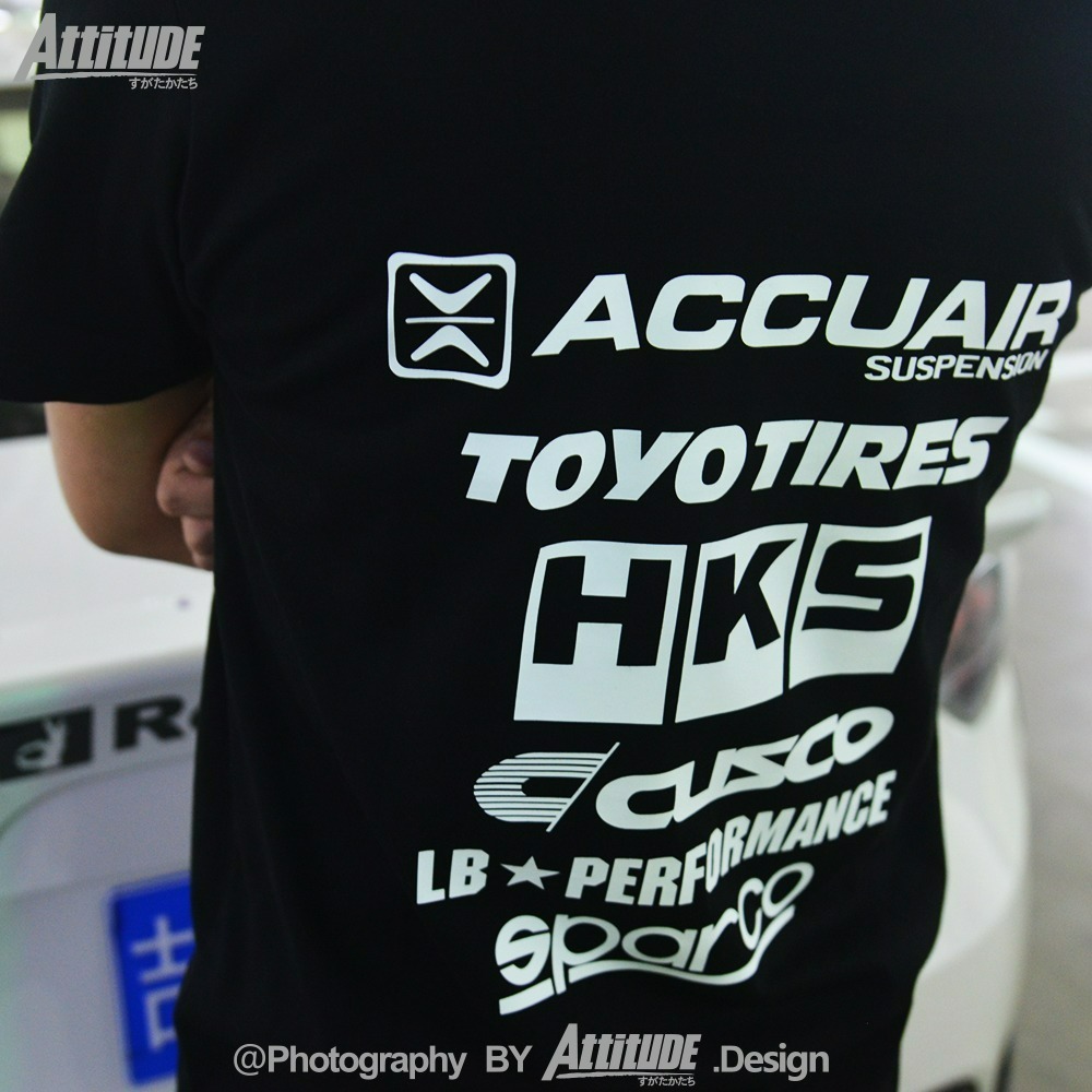 預購-日本灣岸JDM改裝風格HKS ACCU ENDLESS短袖T恤文化衫-細節圖2