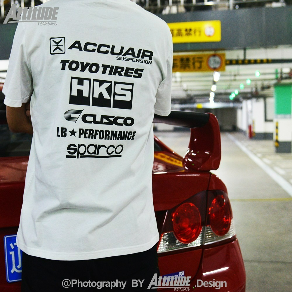 預購-日本灣岸JDM改裝風格HKS ACCU ENDLESS短袖T恤文化衫-細節圖6
