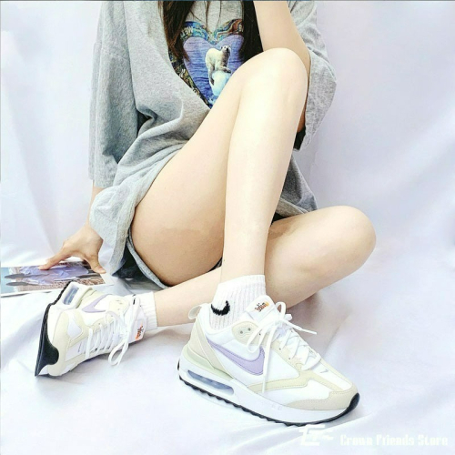 日本代購 附發票 Nike鞋 Air Max Dawn 白灰 白紫 女鞋 黑白 氣墊慢跑鞋