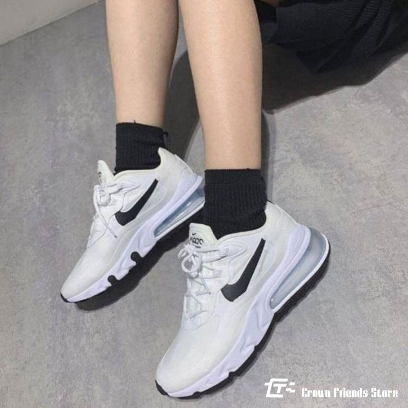 日本代購 附發票 Nike270 黑白 奶茶 棉花糖 女鞋 休閒慢跑鞋-細節圖5