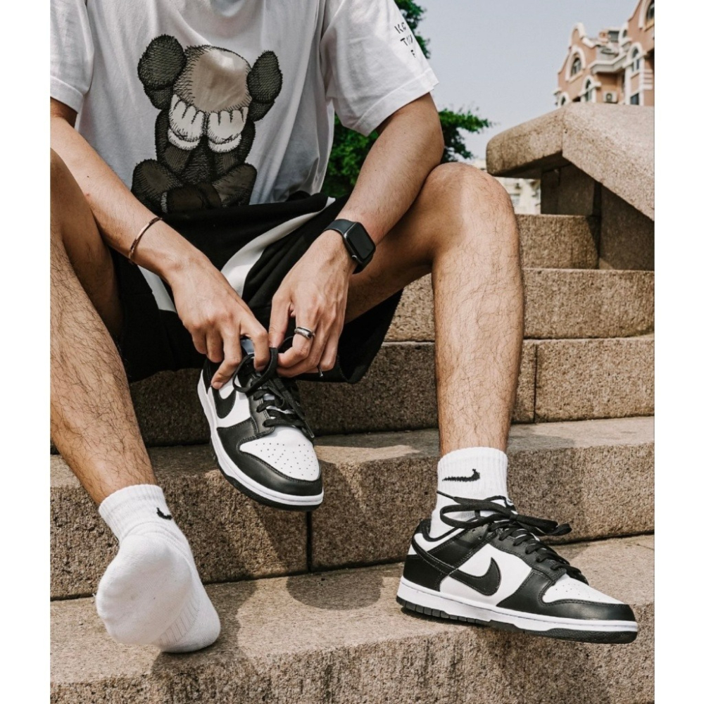 日本代購 附發票 NIKE Dunk Low 黑白熊貓 灰白 休閒鞋 情侶鞋 低筒-細節圖2