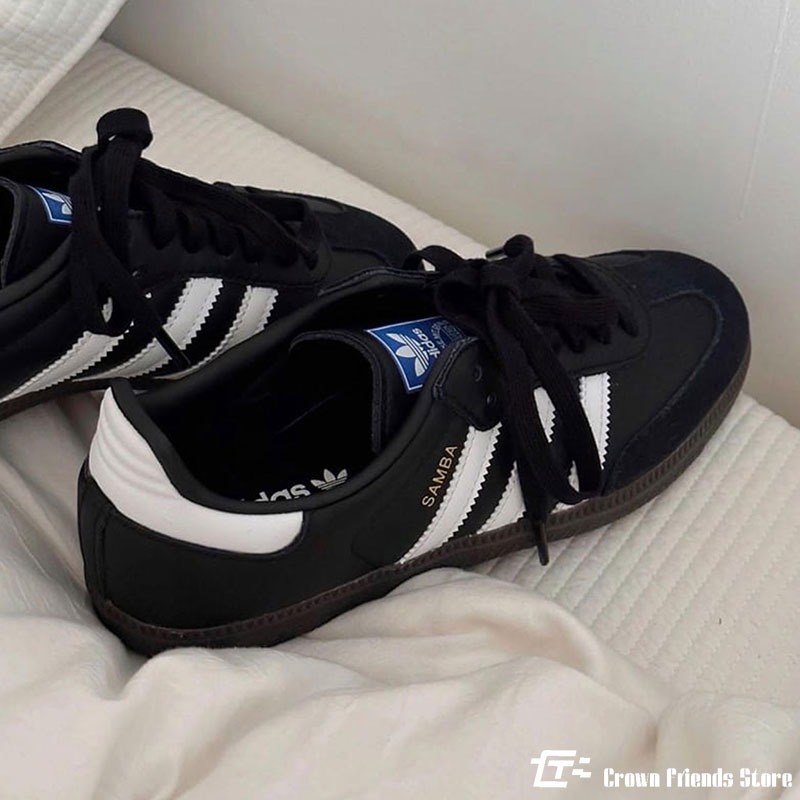 日本代購 Adidsa Originals SAMBA OG 黑白 皮面 復古 德訓鞋 經典 休閒板鞋 男女鞋-細節圖7