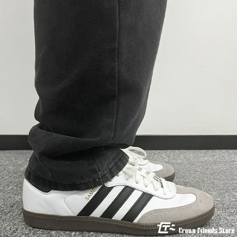日本代購 Adidsa Originals SAMBA OG 黑白 皮面 復古 德訓鞋 經典 休閒板鞋 男女鞋-細節圖8