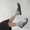 日本代購 Adidsa Originals SAMBA OG 黑白 皮面 復古 德訓鞋 經典 休閒板鞋 男女鞋-規格圖8