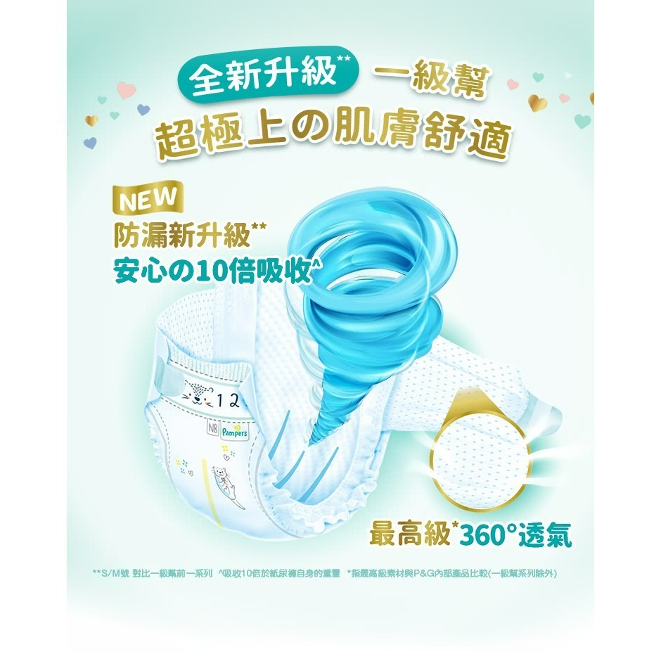 幫寶適 Pampers 2023新升級 一級幫紙尿褲 2包入（S/M/L/XL）-細節圖4