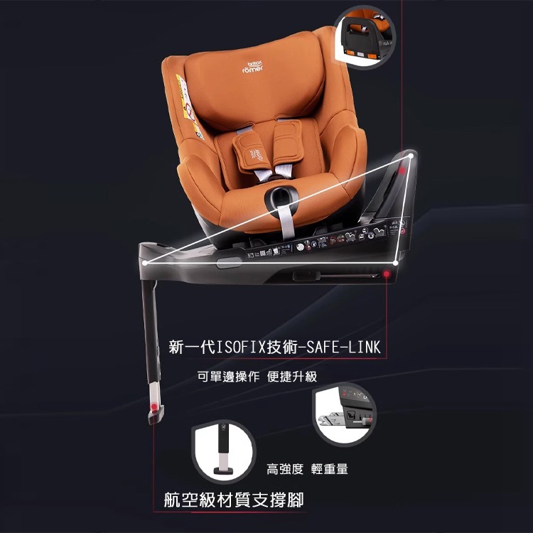 Britax Dualfix Pro 360度旋轉0-4歲ISOFIX汽座（多色可選）-細節圖9