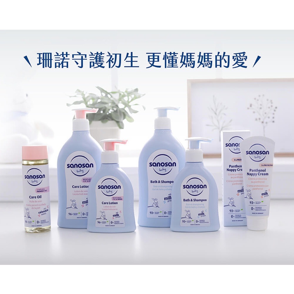 sanosan 珊諾 baby re:mind 極潤洗髮沐浴露 200ml-細節圖8