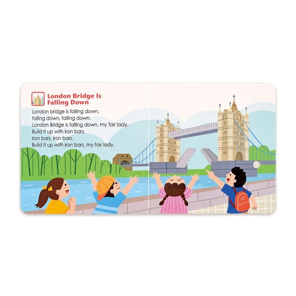 風車圖書 小手按按有聲書（歡唱兒歌/英文歌謠/可愛動物/交通工具）-細節圖3