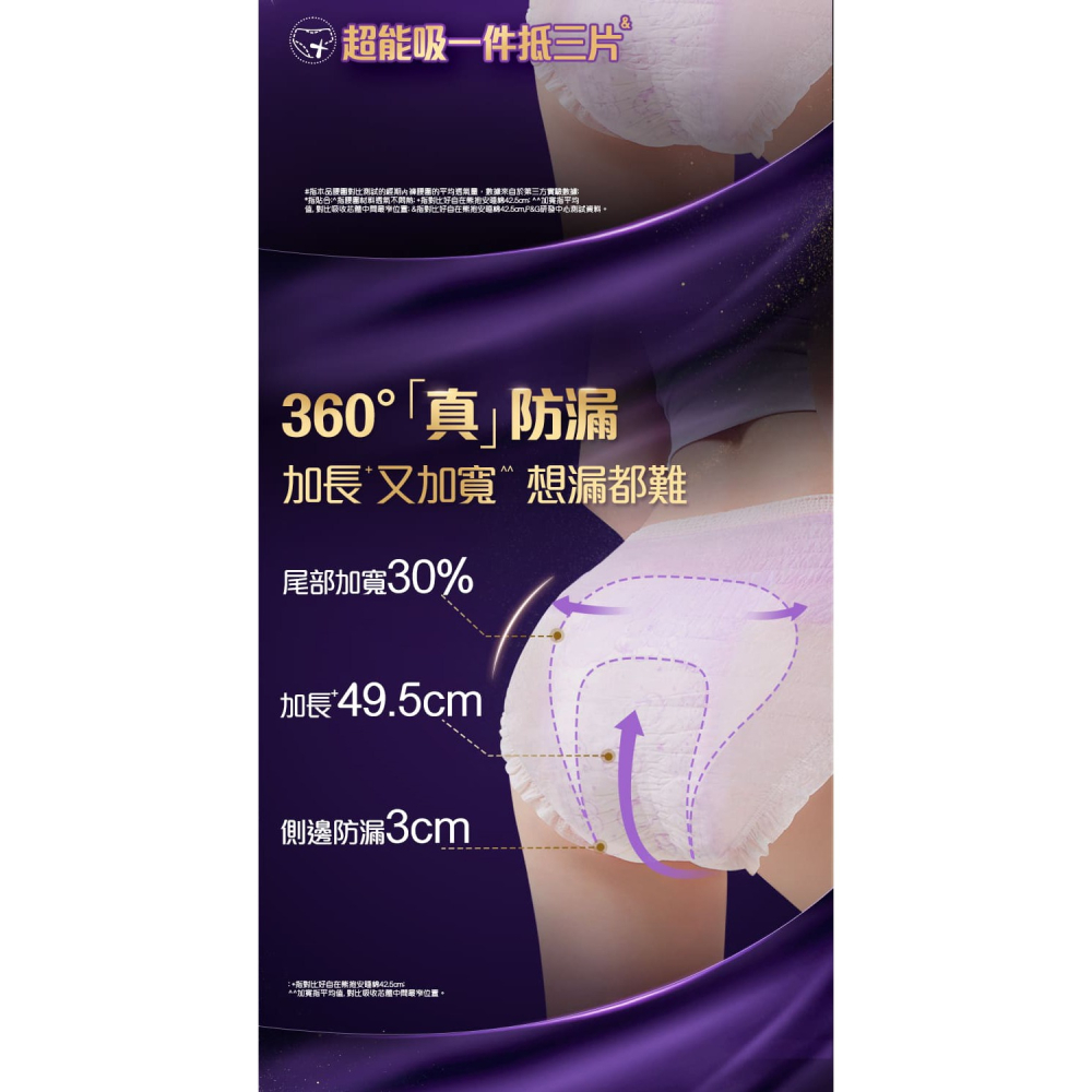 好自在 熊抱系列超柔安睡褲 4片-細節圖3