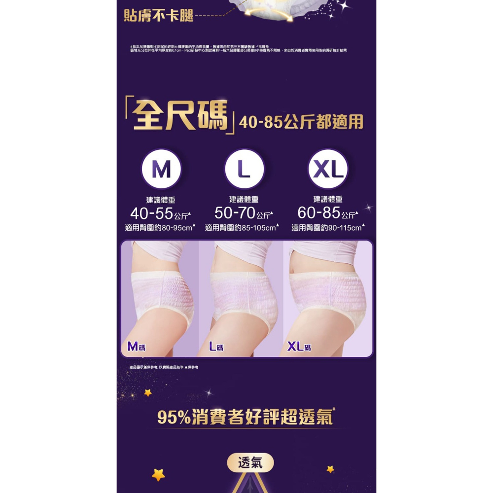 好自在 熊抱系列超柔安睡褲 4片-細節圖6