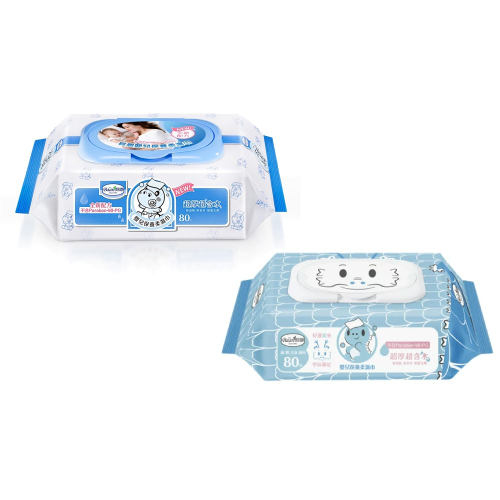 Baan 貝恩 嬰兒保養柔濕巾 80抽（1包 / 3包 / 6包）-經典版/龍年限定版