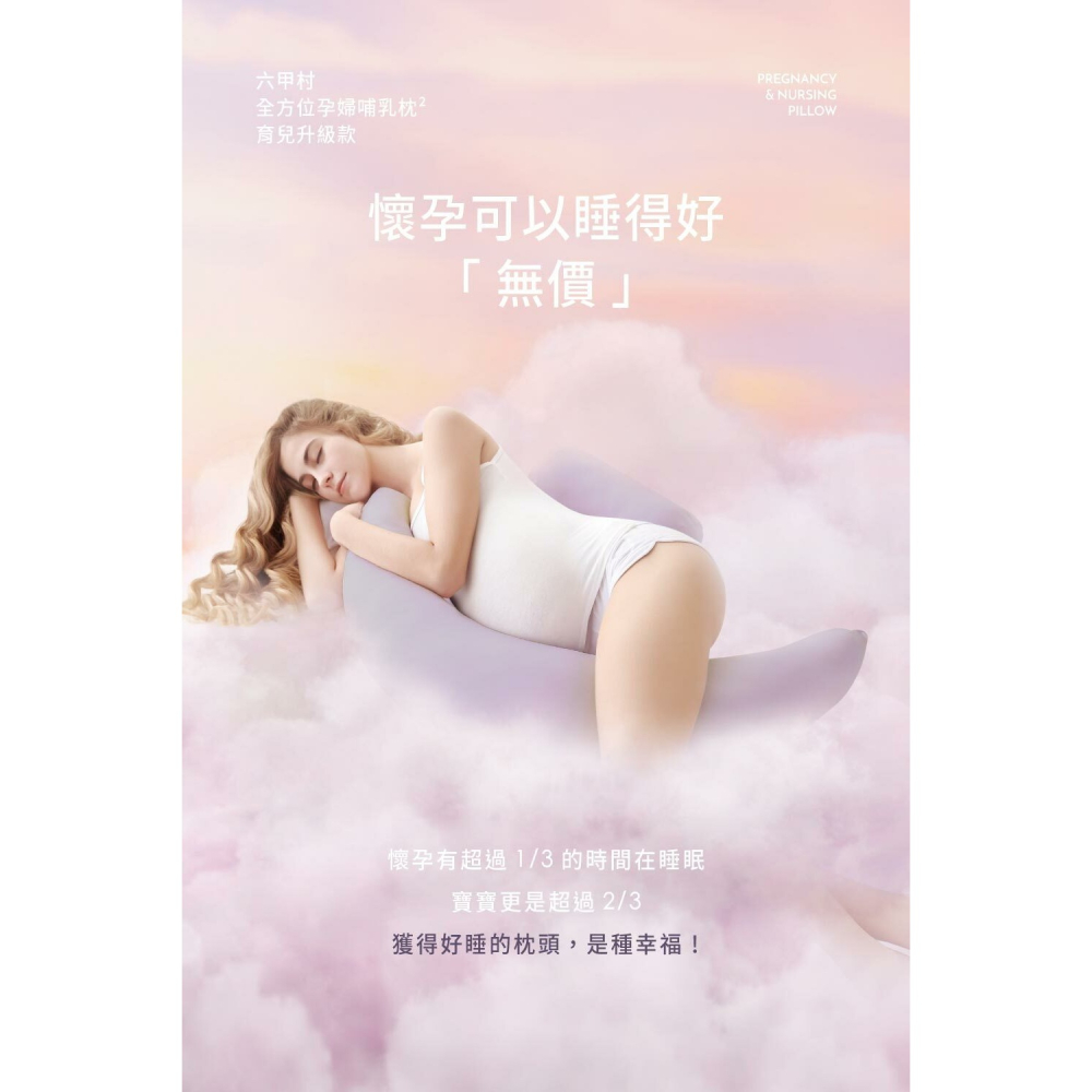 六甲村 瞬涼柔膚全方位孕婦哺乳枕 2.0（多色可選）-細節圖2