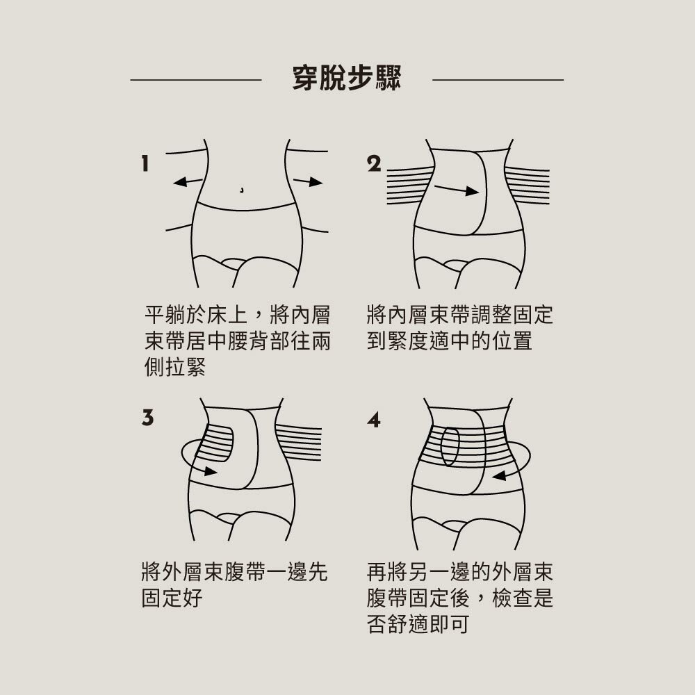 六甲村 產後恢復型束腹帶（膚/黑/M/L/XL）-細節圖10