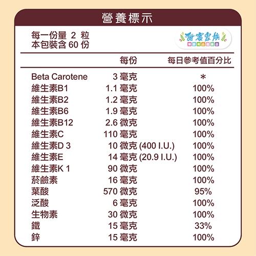 孕哺兒 孕哺專用新維他命錠120粒-細節圖6