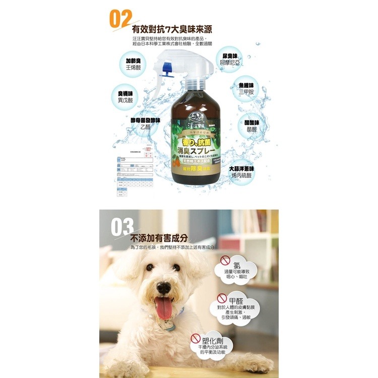 汪汪寶貝 營養除臭洗護組（犬貓適用）（草本洗毛精350ml-除蚤用+除臭噴霧350ml+寵物關節保健營養品350g）-細節圖7